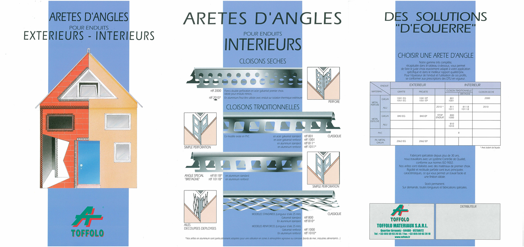 Baguette arête angle intérieur finition enduit plâtre