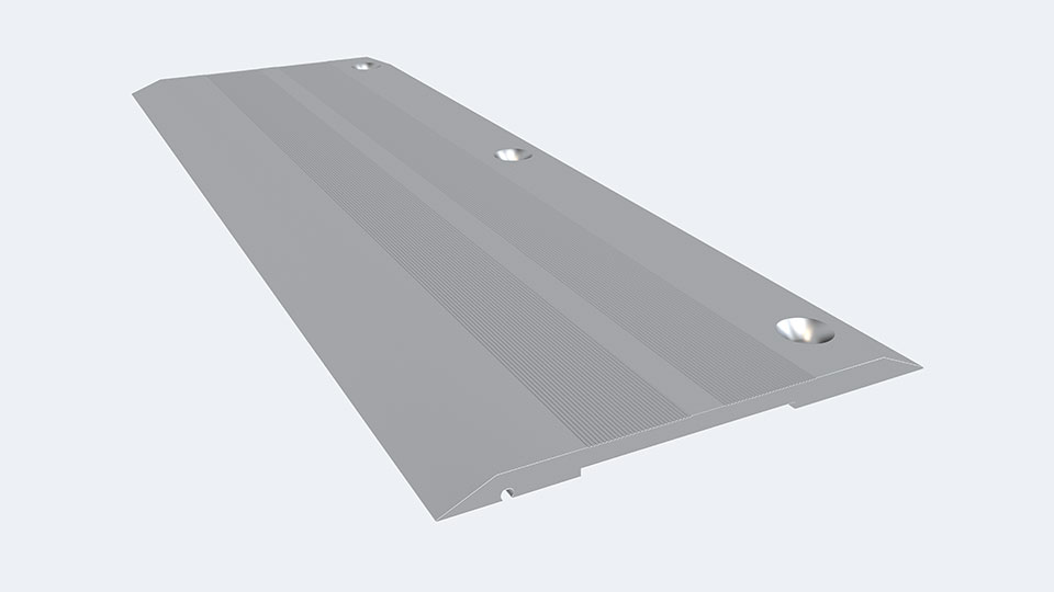 Couvre joint de sol 160 mm tout aluminium