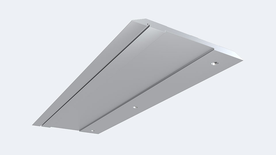 Couvre joint de sol 160 mm tout aluminium