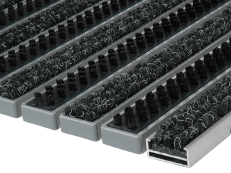 Tapis d'accueil Toffolo finition brosse et moquette